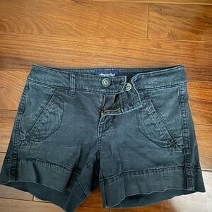 American Eagle Outfitters Black High-Waist Women's Shorts